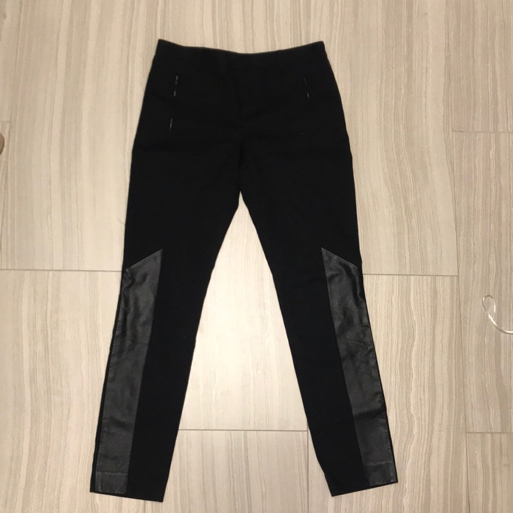 Club Monaco leather detail pant